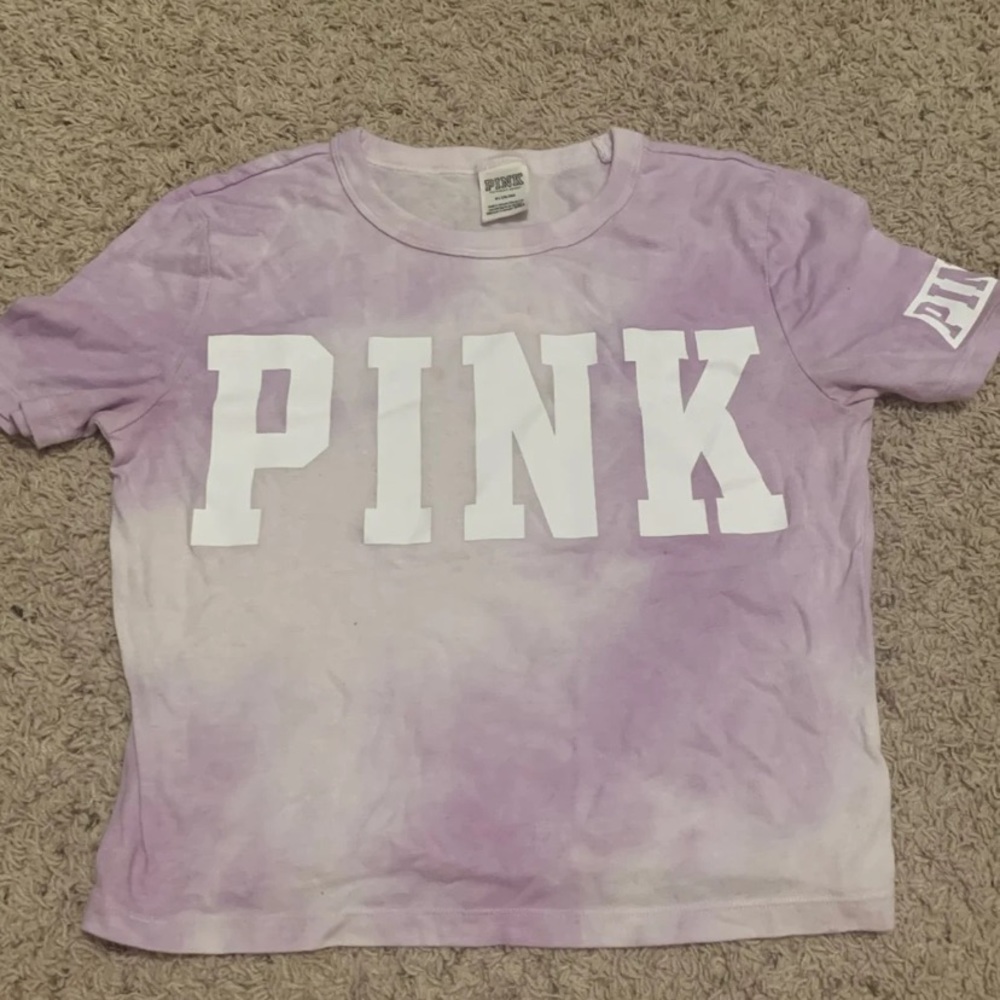 Vs pink crop top size medium